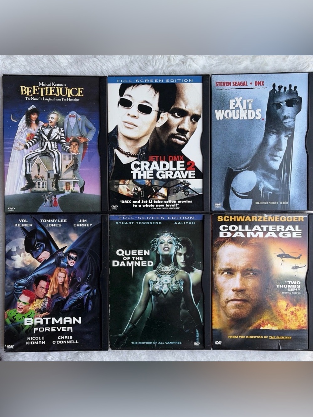 Assorted Movie DVD Lot - Beetlejuice, Batman Forever, More - Multicolor